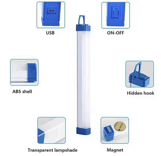 Акумуляторна LED лампа 50 см Сміла
