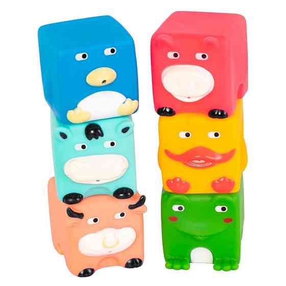 Дитячий набір для купання "Кубики-звірята" 9050_набір_з_качечкою Вінниця