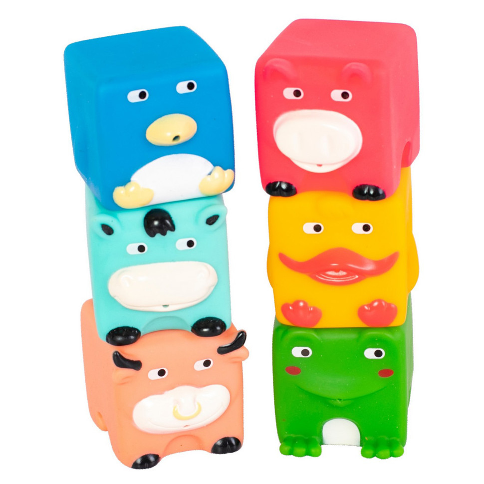 Дитячий набір для купання "Кубики-звірята" 9050_набір_з_качечкою Вінниця - фото 1