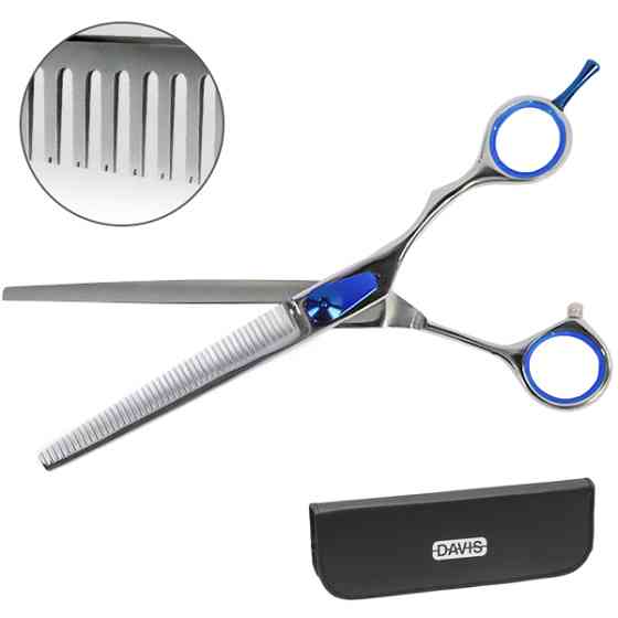 Davis Extreme Edge BLUE Thinning ДЕВІС ЕКСТРІМ ЕДЖ філірувальні ножиці для стрижки собак Київ