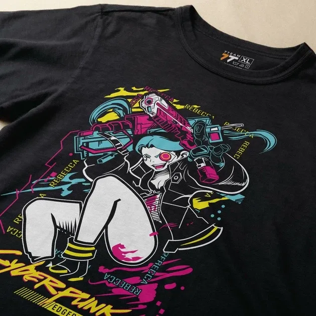 Футболка чоловіча з  принтом Cyber Punk Rebecca 5 Розмір 48 Anime1024 Дніпро - фото 3