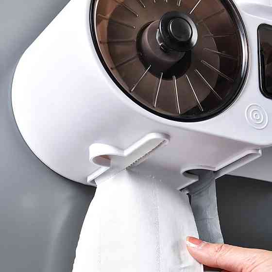 Тримач для туалетного паперу з поличкою,Білий SBR Київ