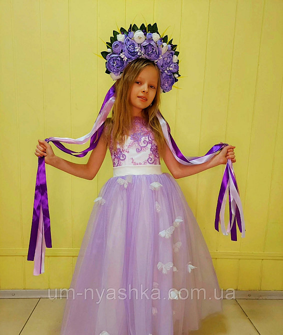 Длинное нарядное платье с бабочками Кривой Рог - изображение 7