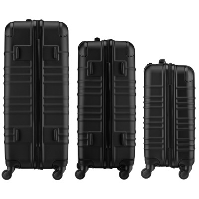 Набор чемоданов Wenger Amplar 3 в 1 (S,M,L) пластик, 4 колеса, чорний (653149) Винница - изображение 6