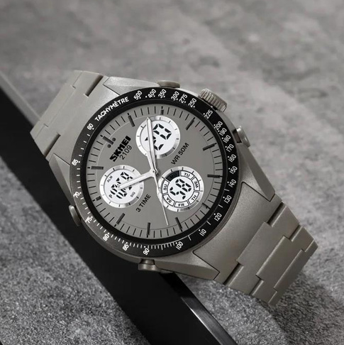 Годинники наручні SKMEI 2109GY, ТЕМНО-СІРІ, 10317 Дніпро - фото 2