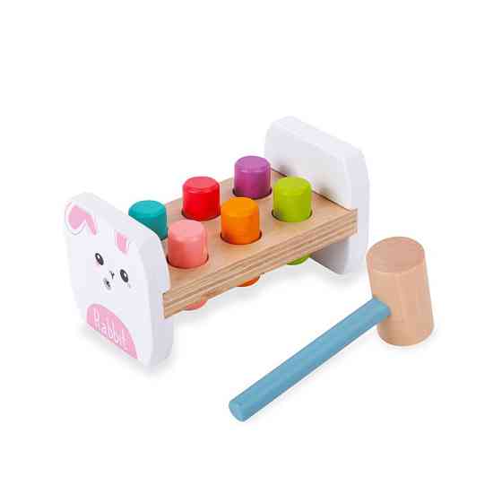 Дерев'яна іграшка стукачка "Собачка" MD 0839 молоток Кролик Вінниця