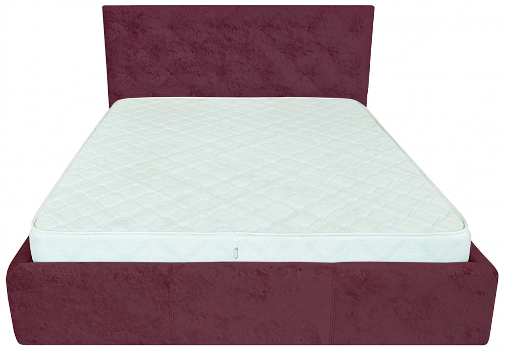 Ліжко Двоспальне Bristol VIP 160 х 200 см Алексис Bordo 07 З додатковою металевою цільнозварною рамою Бордовий Дніпро - фото 17