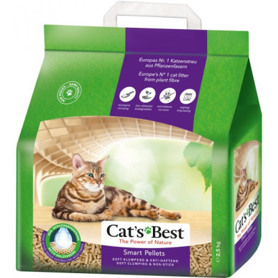 Наполнитель для туалета Cats Best Smart Pellets Древесный комкующий 2.5 кг (5 л) (4002973202135) Винница - изображение 1