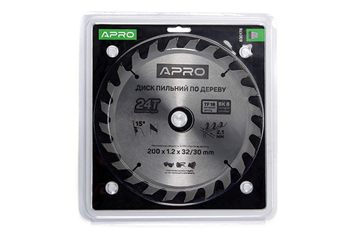 Диск пиляльний для дерева 200х32 (30)х24Т APRO Рівне - фото 1