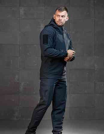 Військовий демісезонний костюм (куртка, штани та флісова кофта) Cофтшел Softshell ДСНС ВТ4733 (розмір S) Вінниця