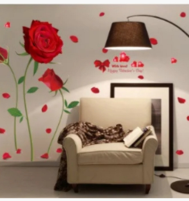 Интерьерная наклейка Красные розы Киев - изображение 1