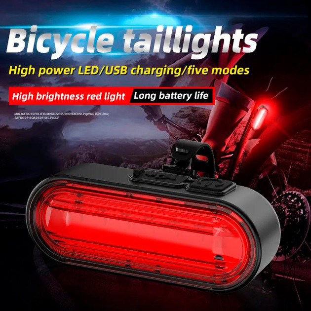 Задний самокатный фонарь аккумуляторный велофонарь, Велосипедный габаритный фонарь AB-20 Львов - изображение 2