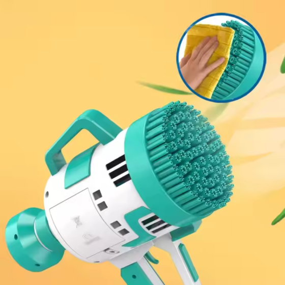 Генератор мыльных пузырей на аккумуляторе, пистолет для мыльных пузырей для детей с подсветкой, Зеленый Каменец-Подольский