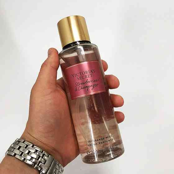 Спрей для тела приятный аромат Strawberries Champagne 250 мл, Мист для тела виктория сикрет RA-61 Одесса