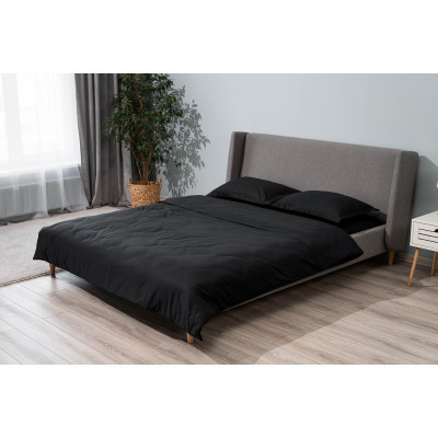 Наволочка Ardesto Mix&amp;Match Premium 50х70+5см 100% бавовна, сатин чорний (ART5070PCL) Вінниця - фото 8