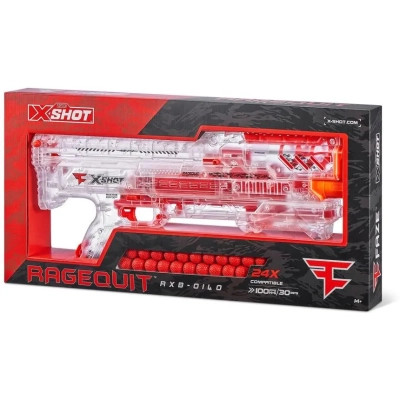 Игрушечное оружие Zuru X-Shot Быстрострельный бластер Chaos FAZE Ragequit (24 шарика) (36498) Винница - изображение 1