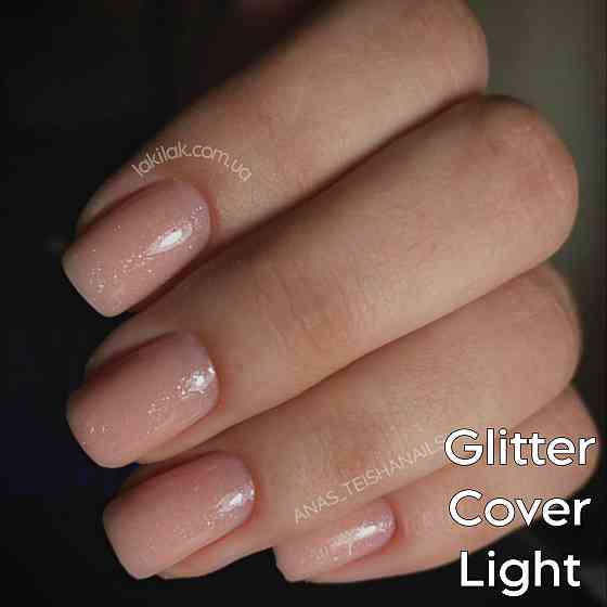 Гель для нарощення нігтів Польща Glitter Cover Light 30мл Херсон