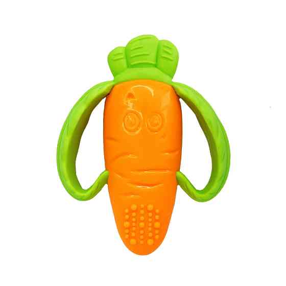 Прорізувач-брязкальце "Морква" MGZ-0418 текстурна Вінниця