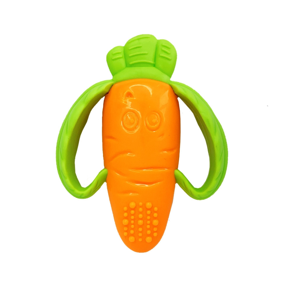 Прорізувач-брязкальце "Морква" MGZ-0418 текстурна Вінниця - фото 2