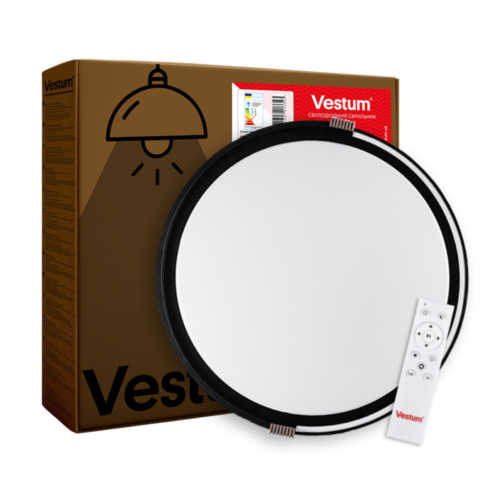 COLISEUM матовий 60W 395*60мм 3000К-6500К з ДК білий з чорним Дніпро - фото 7