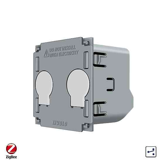 LIVOLO Розумний сенсорний вимикач LIVOLO ZigBee, 2-сенсорний, прохідний / перехресний, 5А 230В, Коломия