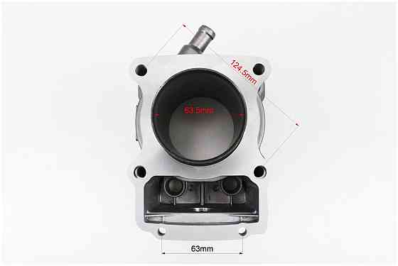 Циліндр к-кт (ЦПГ) CG200-OHV 200cc Ø63,5мм, висота 76/107мм, палець 15мм, водяне охолодження Китай Київ