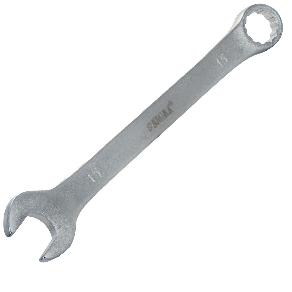 Ключ ріжково-накидний 15 мм CrV satine SIGMA (6021151) Київ - фото 5