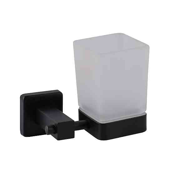 Стакан одинарный Globus Lux BQ9409 черный матовый SUS304 (000029217) Киев