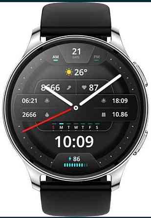 СМАРТ - Часы: Amazfit Pop 3R Silver Black. Киев