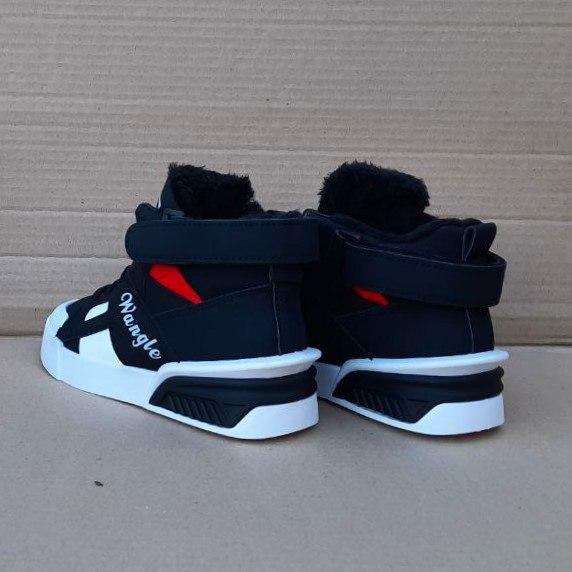 Зимові жіночі Кросівки на хутрі Чорні Снікерси Черевики (розміри: 36,39,41) Дніпро - фото 5