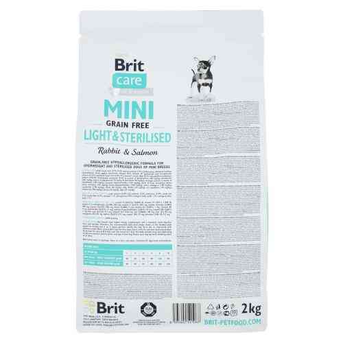 Корм сухой Brit Care Grain Free Mini Light and Sterilised для взрослых собак мелких пород с лишним весом или стерилизованных Киев