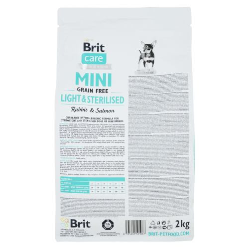 Корм сухой Brit Care Grain Free Mini Light and Sterilised для взрослых собак мелких пород с лишним весом или стерилизованных Киев - изображение 3