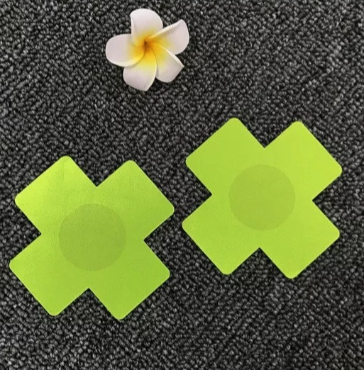 Наклейки на груди Хрестики 8 см салатовий Київ - фото 1