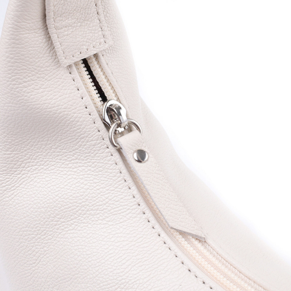 Сумка багет з регульованим ременем з натуральної шкіри Бежева (SHVIGEL) Київ - фото 10