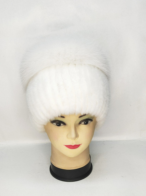 Шапка хутряна жіноча кубанка Rex Анжеліка Білий Харків - фото 1