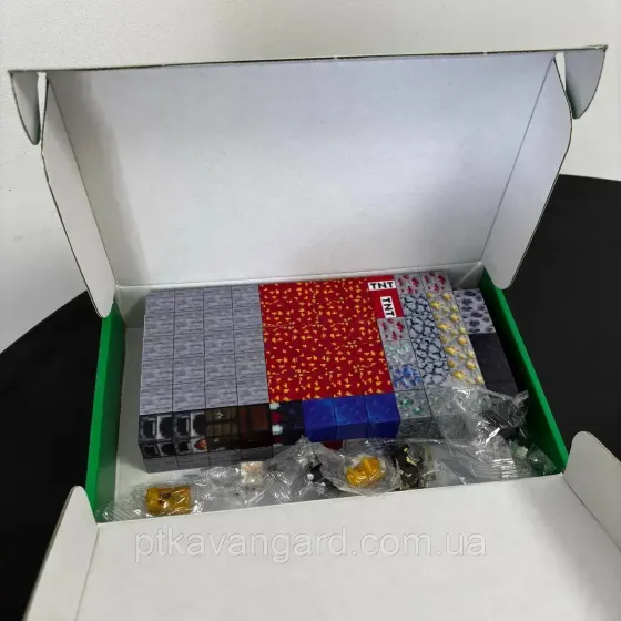 Конструктор магнітний майнкрафт 142 кубики магнітні блоки "шахта" Dream World LZCK 016 Хмельницький