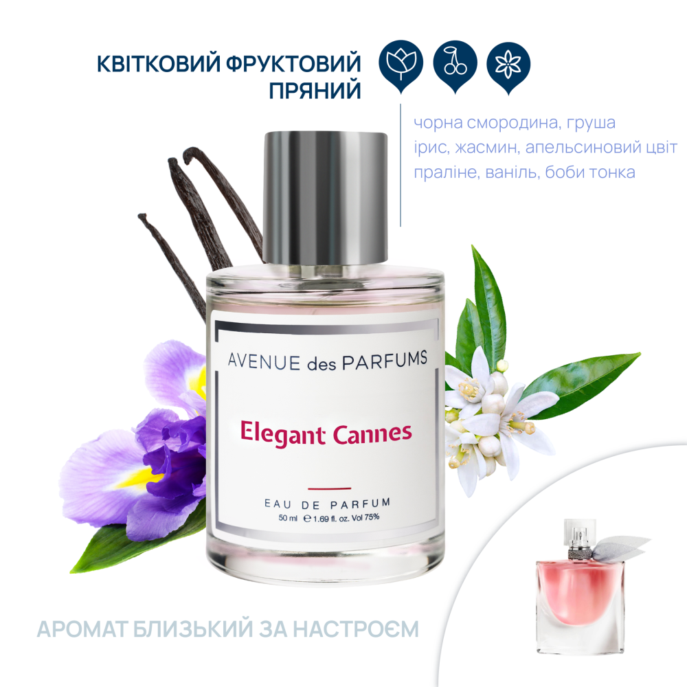 Парфумована вода Elegant Cannes Avenue des Parfums 50 мл Київ - фото 2