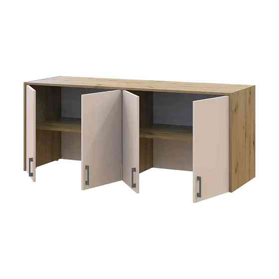 Антресоль высокая Doros Ронди Дуб Артизан/Кашемир 4 ДСП 160х52х65 (DRS-011910) Днепр