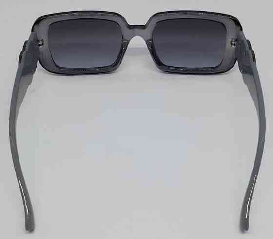 Брендові хітові жіночі окуляри сірий градієнт із камінчиками. Київ