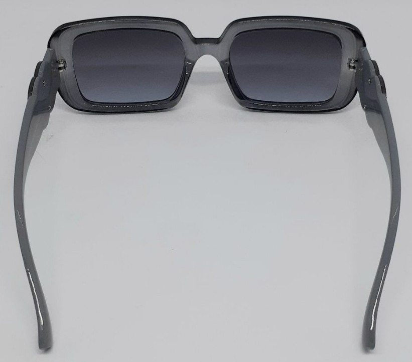 Брендові хітові жіночі окуляри сірий градієнт із камінчиками. Київ - фото 4