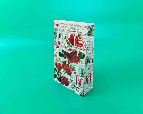 Бумажный пакет подарочный Средний 17/26/8 (артSV-185) (12 шт) Харьков