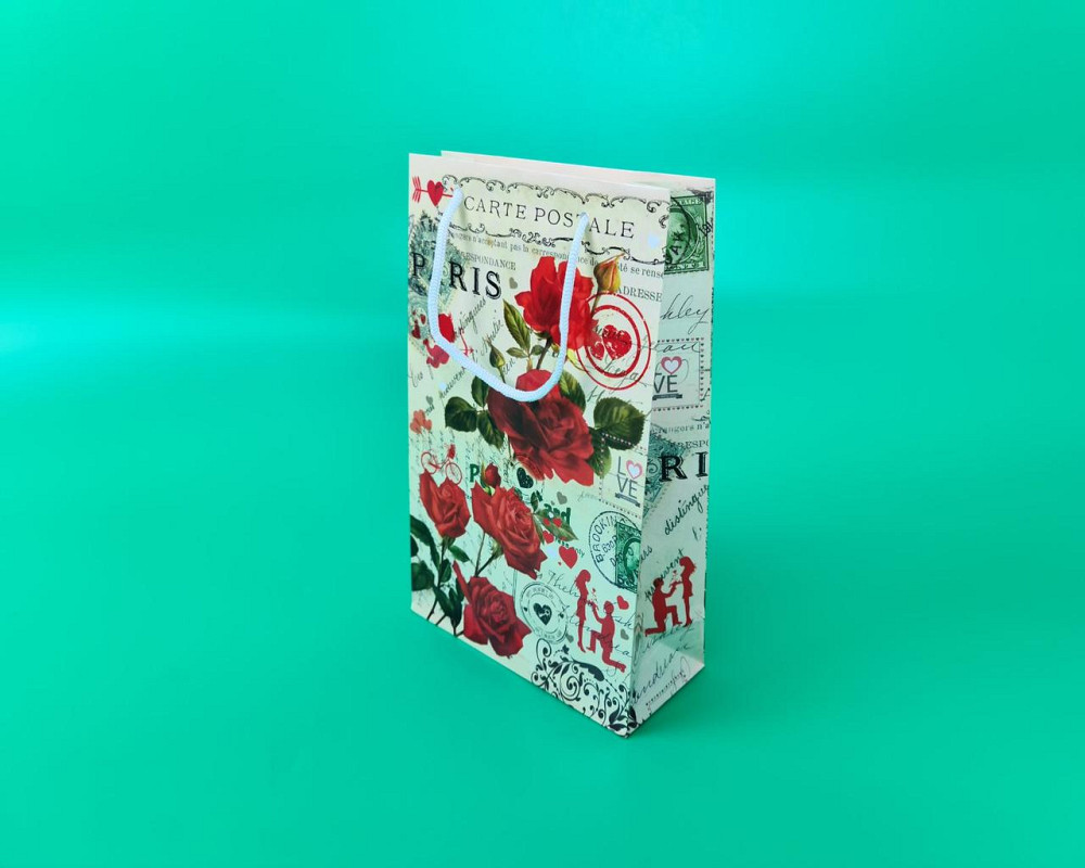 Бумажный пакет подарочный Средний 17/26/8 (артSV-185) (12 шт) Харьков - изображение 1