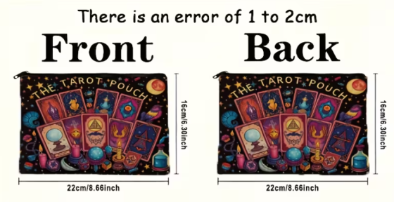 Органайзер з містичним дизайном Таро, чорна косметичка Київ