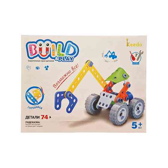 Конструктор Build&Play "Екскаватор" HANYE J-7704, 74 елементи Вінниця