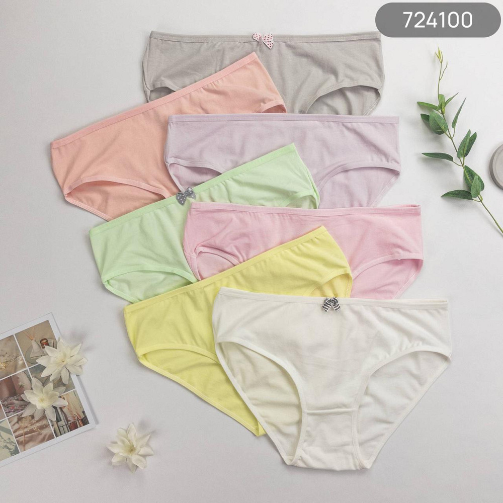 Подарочный набор хлопковые трусики трусы женские  Nicoletta Турция недельки батал. Только 2XL, 7 шт. Киев - изображение 1