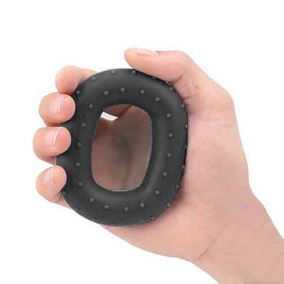 Еспандер кистьовий силіконовий PowerPlay PP-4337 Hand Grip Hard 30 кг. Чорний Кам'янське