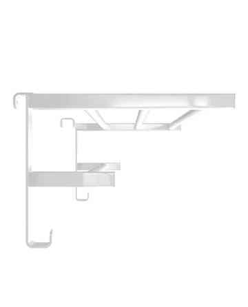 Полиця для рушників навісна HF Sheffield 520x284 white mat Київ