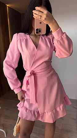 Женское романтическое платье на запах костюмка Одесса