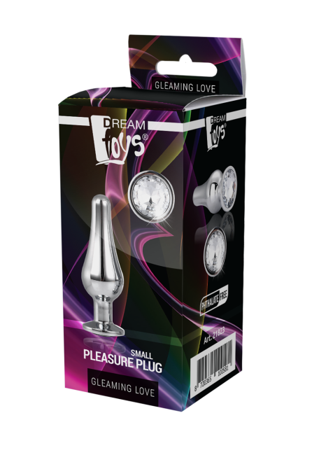 Анальна пробка конічної форми Dream Toys GLEAMING LOVE SILVER PLEASURE PLUG S Sex Aura Київ - фото 6