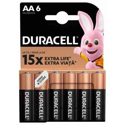 Батарейка Duracell AA лужні 6 шт. в упаковці (5007757) Винница